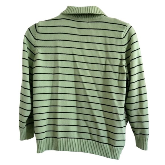 Liz Claiborne Woman Size 3X Knit Sweater Striped Collared Pullover Long Sleeve - Picture 7 of 10
